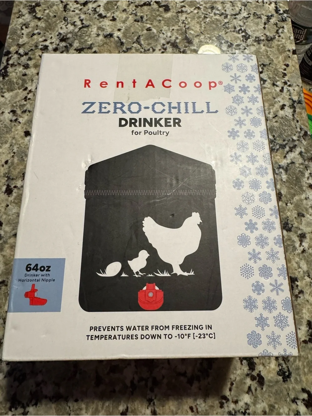 New! Rent A Coop Zero Chill Heated Drinker
